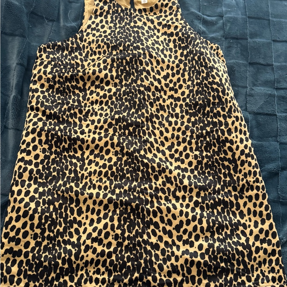 Leopard Print Sleeveless Dress